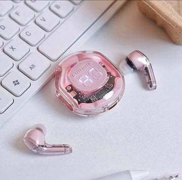 Air39 Transparent Wireless Earbuds with cover