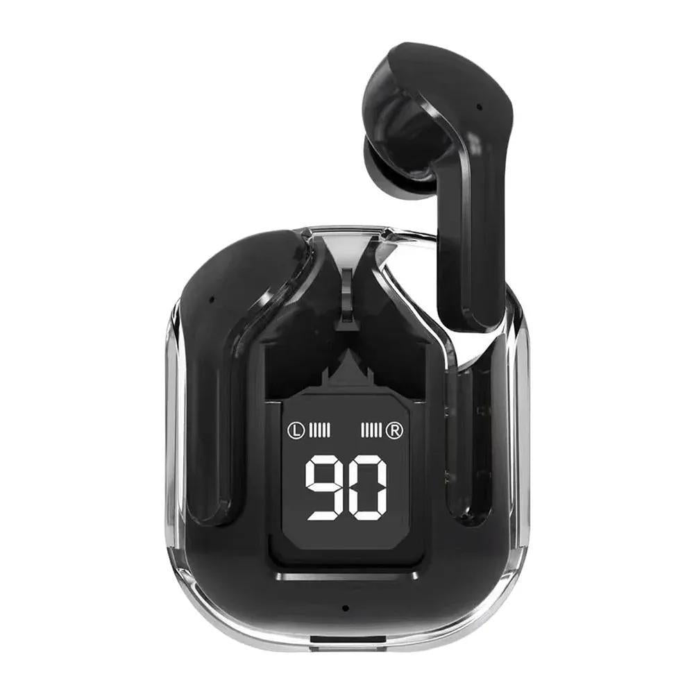 AR31 Earbuds Black Digital Display Wireless