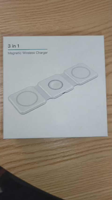 Wireless Charging Pad for iPhone, AirPods & Smartwatch